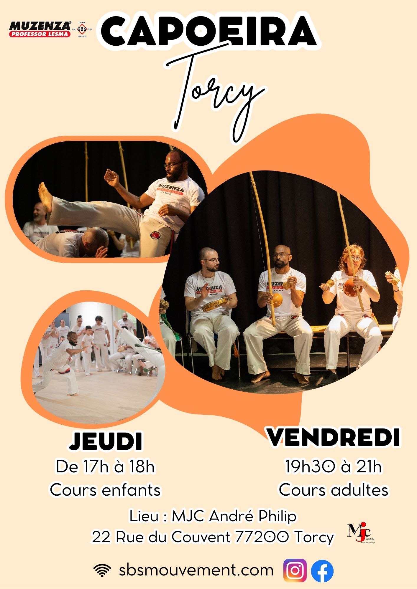 Cours capoeira Torcy